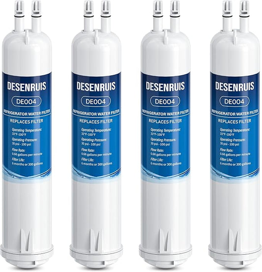 4396841 Replacement for EDR3RXD1, Filter 3, KAD3RXD1, WHR3RXD1, Compatible with Kenmore 46-9083,46-9030, 9030, 9083 Water Filter, Pack of 4, By DESENRUIS