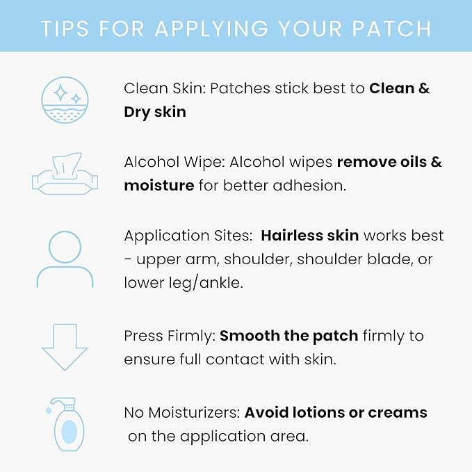 Sleep with Lavender Patch | Valerian, Passionflower, Hops, Magnesium Glycinate, Lavender | 30 Patches