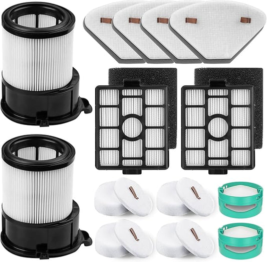 Replacement for Shark IP3251, IP3251C, IP3252, IP3124 Vacuum, 2 Auto-empty Dock Hepa Filter, 4 Pre-motor Filter Assembly, 2 Handheld Vacuum Post-motor Filter, 4 Pre-moter Filter, 2 Odor Cartridge