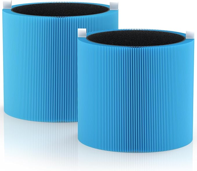 411i Max 411a Replacement Filters for Blueair 411i Max and 411a Max Air Purifier, F4MAX Particle and Activated Carbon Filter, 2 Pack