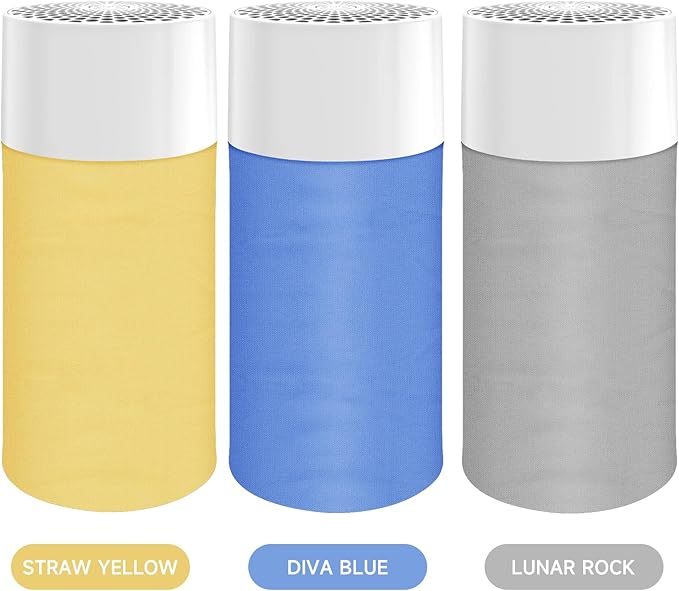 3 Packs 411 Replacement Filter Compatible with Blue Pure 411, 411+, 411 Auto & Mini with 3pcs Outer Cloth Pre-Filter Cover