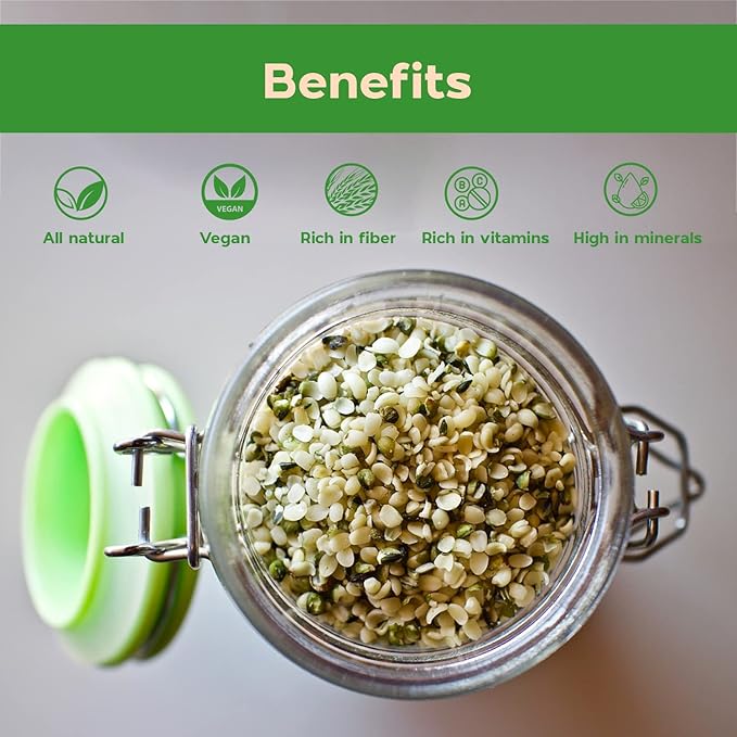 Sincerely Nuts Hulled Hemp Seeds – (1 lb bag) All Natural Super Food | Natures Complete Protein Contains All 9 Essential Amino Acids | Omega 3 Fat for the Heart | Non GMO, Kosher, Gluten Free, Raw