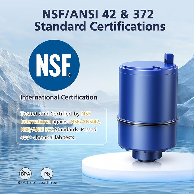 6 Pack Water Filter Replacement Compatible with All PUR®, PUR®PLUS Faucet Filtrat-ion Systems, Pur® RF-9999® Faucet Water Filter, High Efficiency Filtration and 18-Month Value, NSF Certified, Blue