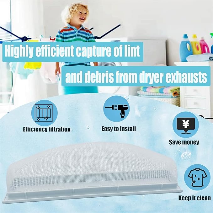 Fuoequl 131359602 131152700 Dryer Lint Screen Filter Exact Replacement for Frigidaire Kenmore Crosley Electrolux GE