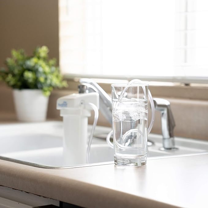 PuroSmart High Flow RO System Home Water Treatment System | Compact RO System Mounts Directly onto Faucet | Great for Apartments & Rentals | Applied Membranes PSFM50 (Faucet Mount RO System)…