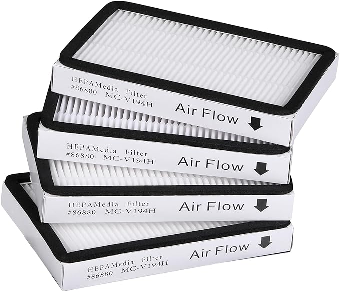 Leadaybetter 4 Pack for Kenmore EF-2 86880 Exhaust Vacuum HEPA Filters. Compare to Replace Sears for Kenmore Part # 20-86880 (86880), 40320, EF2, 610445. Also Replaces Panasonic MC-V194H