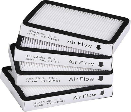 Leadaybetter 4 Pack for Kenmore EF-2 86880 Exhaust Vacuum HEPA Filters. Compare to Replace Sears for Kenmore Part # 20-86880 (86880), 40320, EF2, 610445. Also Replaces Panasonic MC-V194H