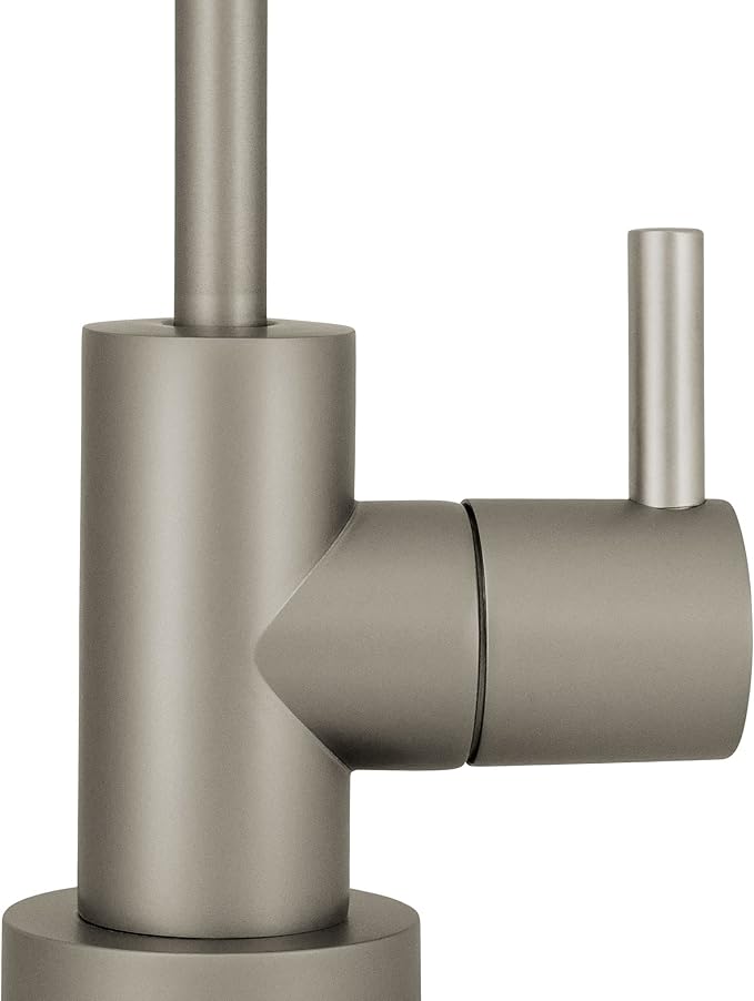Non-airgap RO Faucet Reverse Osmosis Drinking Water Filtration System Water Dispenser Spout (Satin Nickel). Euro Style with Faucet Wrench. NSF Certified.