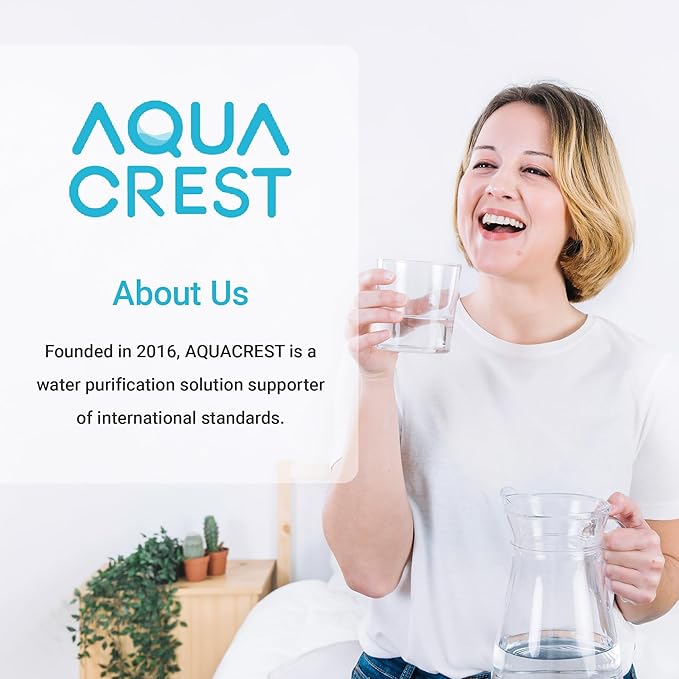 Alkaline Water Filter Replacement for All Waterdrop Pitcher and Dispenser Filtration System, Fits Waterdrop WD-PF-AL, Reduces PFOA/PFOS, Chlorine, Last Up to 100 Gallons, 2 Packs, AQUA CREST