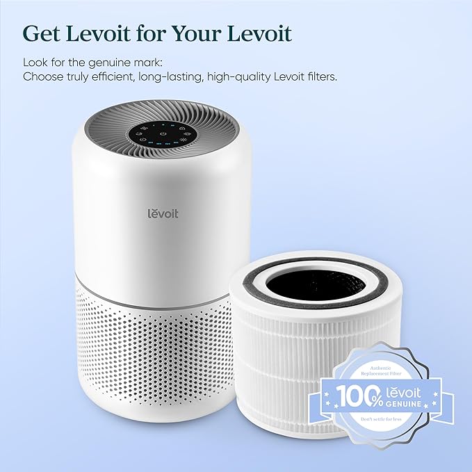 LEVOIT Genuine Core 300-P Replacement Filter, Core 300-RF Air Purifier Core300S Filters, Supports HEPA Sleep Mode, High-Efficiency Activated Carbon for Removal of Smoke, Odor, Allergens, Pollen,1 Pack