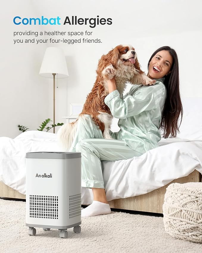 Pro AOP Air Purifier for Large Rooms up to 2200 Sq.Ft | HEPA Filter & Activated Carbon | Smart PM2.5 Sensor, APP & Remote Control | 3 Washable Filters, LED Display, Child Lock | Odor & Allergy Removal