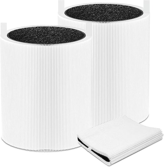 CERO 2 Pack 311 Auto Replacement Filter Compatible with Blueair Blue Pure 311 Auto Air Purifier, 2 in 1 Filter Replacement, Particle and Activated Carbon