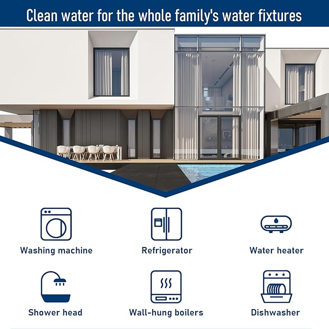 AP917HD-S Water Filter, Compatible with Aqua-Pure® AP917HD-S Whole House Sediment/CTO Filter Cartridge for 3M® Aqua-Pure® AP904 System, W/Scale Inhibitor (1 Pack)