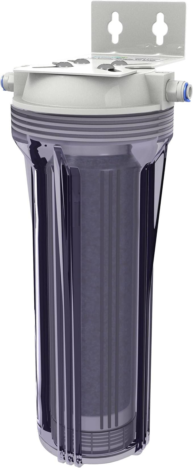 Aquatic Life Color Changing Deionization DI Resin for Hydroponic Reverse Osmosis Water Filter System RO Filtration Unit, Single Canister