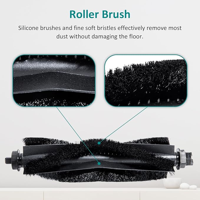 eufy L60 Replacement Parts Compatible with eufy L60 & L50 Series L60 SES/L50 SES Robot Vacuums L50 Replacement Parts Accessories Kit Brush, Filter Combo