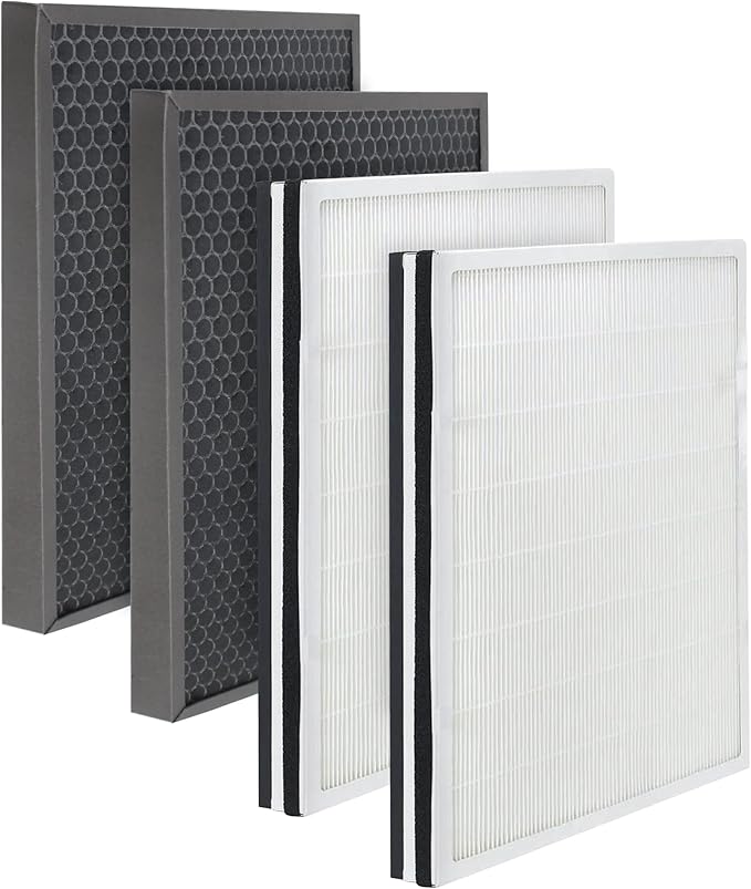 Fette Filter - FLT9200 True Hepa H13 Air Purifier Filter H and Carbon Combo Pack Compatible with FLT9200 for AC9200 AC9200WCA Air Purifier 2 True HEPA & 2 Carbon Filter Included.