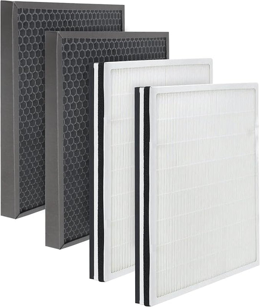 Fette Filter - FLT9200 True Hepa H13 Air Purifier Filter H and Carbon Combo Pack Compatible with FLT9200 for AC9200 AC9200WCA Air Purifier 2 True HEPA & 2 Carbon Filter Included.