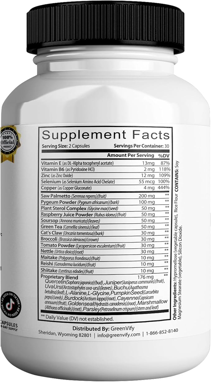 M.E.N. Balance Pro Max, Extra Strength Prostate Support Supplement, Natural Herbal Blend with Saw Palmetto, 60 Capsules (2)