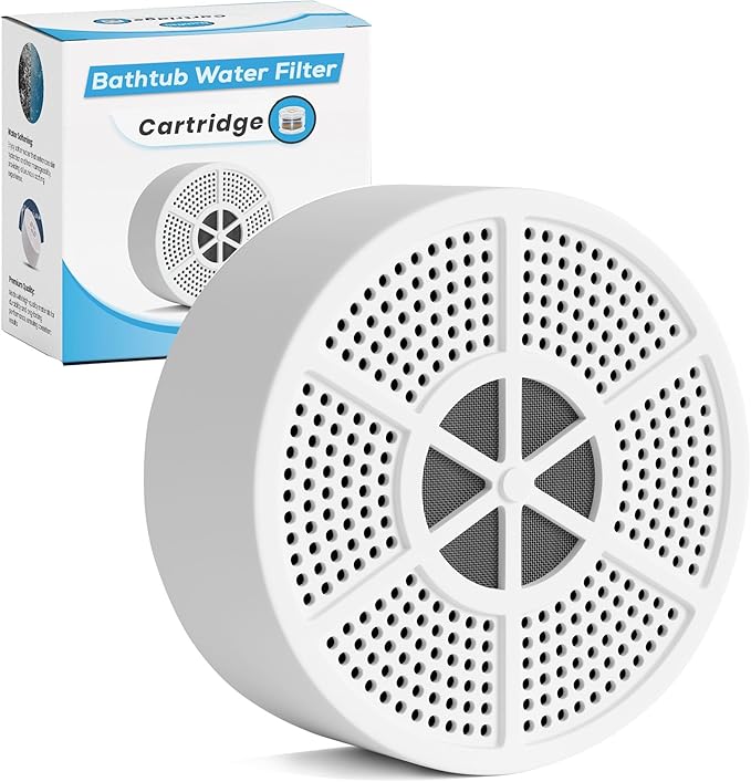 Vxcellent Bath Water Filter Cartridge.Bathtub Filter Replacement, Filter For Bathtub Bath Faucet Replacement Cartridge