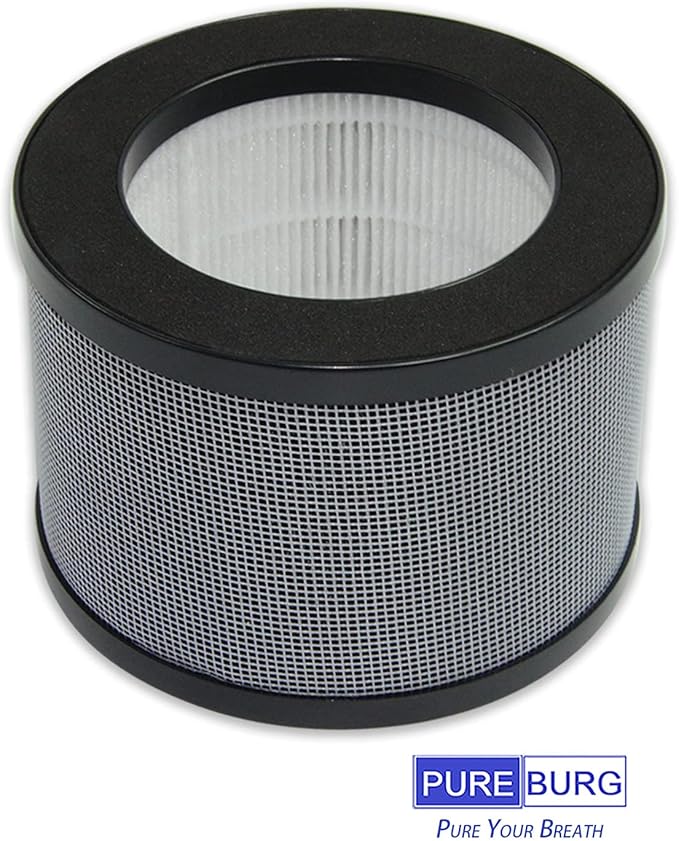 PUREBURG Replacement True HEPA Filters Compatible with isinlive vortex A5 Air Purifier,H13 3-Stage Filtration Activated carbon Air Clean Dust VOCs Odor,2-Pack