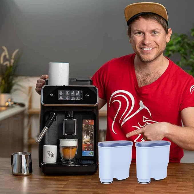 Machine Water Filter Compatible with Philips Aquaclean CA6903，CMF009，Coffee Machine Filter Cartrige Replacement with Activated Carbon，2PACK (2)