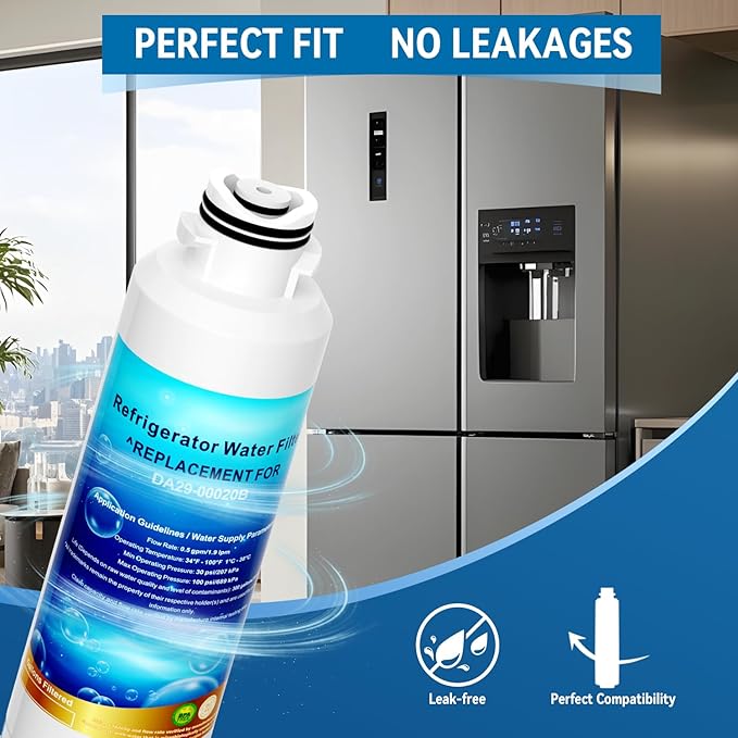 DA29-00020B Water Filter for Samsung HAF-CIN/EXP, DA29-00020B, HAF-CIN, RS25J500DSR, RF28HMEDBSR, RF4287HARS, RF28HFEDBSR (3 Count Pack Of)