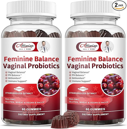 Pineapple Feminine Balance Gummies for Women - PH Health Immune Support with Cranberry- Vegan Probiotic Supplement for Vaginal Health, Taste & Confidence