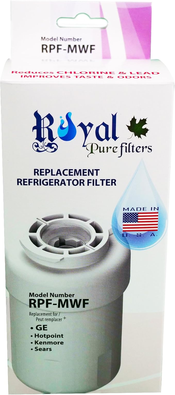 RPF-MWF Replacement water filter for GE MWF, WF287, 46-9991,EFF-6013A,46-9905, by Royal Pure Filters(3Pack)