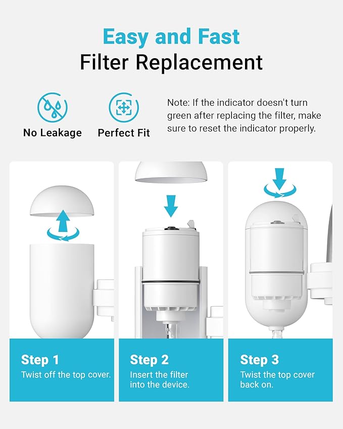 3 Pack Faucet Filter Replacement for All PUR®Plus, PUR® Water Filter Replacement, Pur® Filter Replacement RF-3375, NSF 42 Certified, 900-Gallon Long Lifespan, AQUA CREST