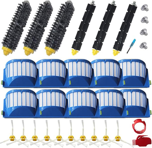 Replacement Parts Bristle Brushes Filters & Side Brush & Tools Compatible with iRobot Roomba 600 Series 550 560 614 618 620 630 650 660 665 680 685 690 692 694 695 Vacuum Accessories