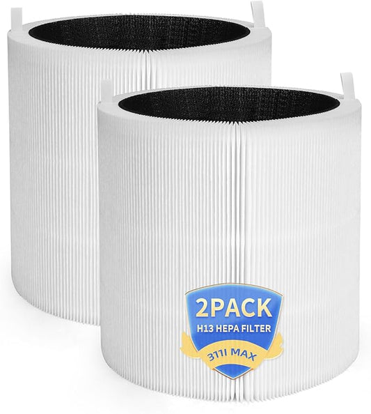 311i Max Replacement Filter Compatible with Blueair Blue Pure 311i Max Air Purifier,H13 Activated Carbon Filter 2 Pack