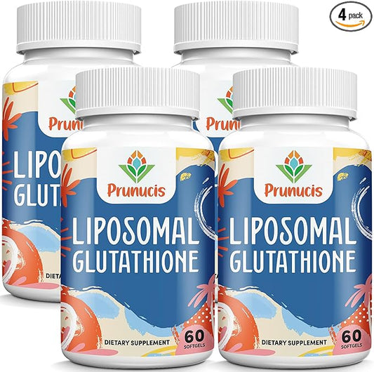 2400MG Liposomal Glutathione, Reduced L-Glutathione, Glutathione Supplement with Vitamin C, Master Antioxidants, Enhanced Absorption, Antioxidant Supplements - Immune System, 240 Softgels
