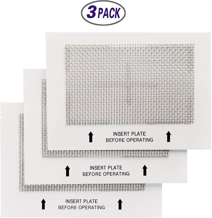 Universal Ceramic Ozone Plates for Generic Ozone Generators Washable Purification Air Purifier, 6.5" x 4.5" Inches Replacement Ozone Plates (3 Pack)