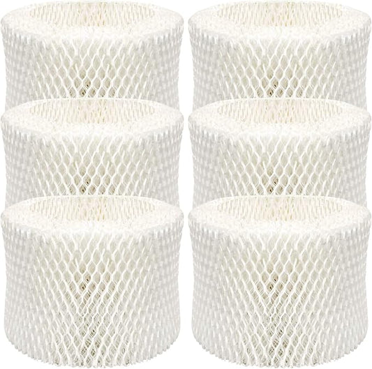 Funmit Humidifier Filters Replacement for Honeywell Humidifier Filter HAC-504 HAC-504AW and Honeywell Filter A, Replacement for Honeywell HCM-350 HCM-500 HCM600 Cool Mist Humidifiers, 6 Pack, White