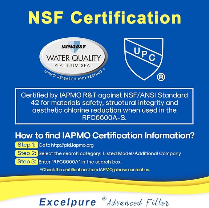 RFC6600A Refrigerator Water Filter Replacement for EDR3RXD1, Everydrop® Filter 3, 4396841, 4396710, Kenmore 46-9083,46-9030, 9030, 9083, KAD3RXD1, WHR3RXD1, 2PACK