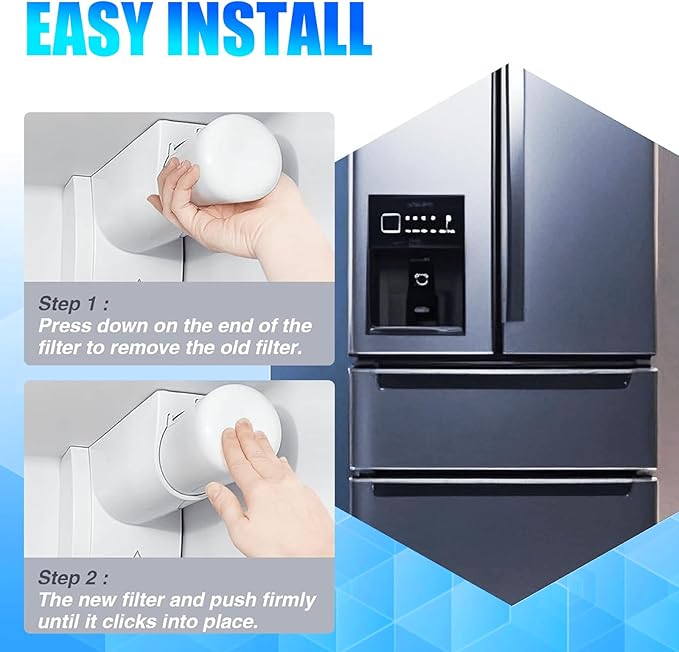 WF3CB Water Filter Replacement - Compatible with Frigidaire WF3CB, PureSource 3, 706465, 242086201, 242069601, PS3412266, AP4567491 Water Filter Replacement, Height 9 Inches, 3 Pack