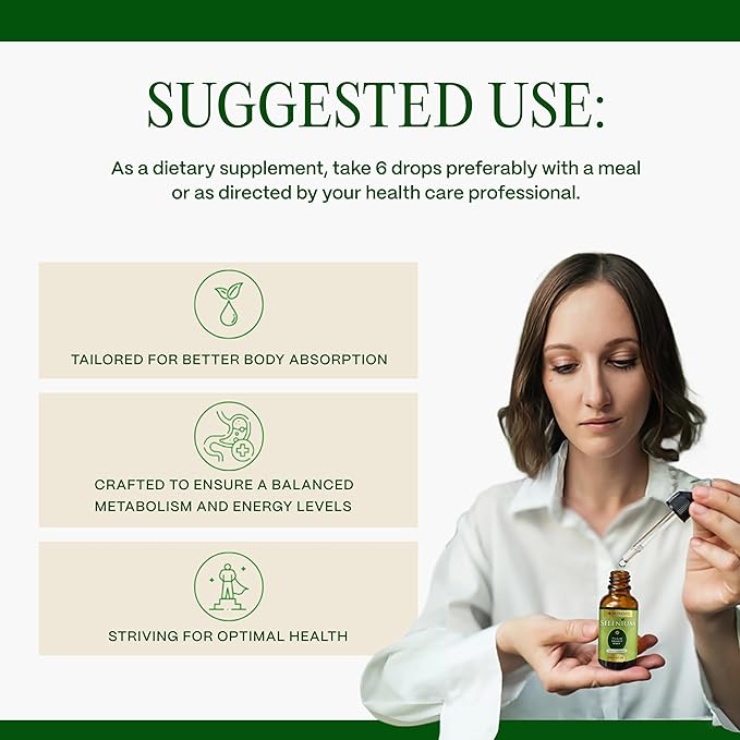 Go Nutrients Selenium Liquid Drops – 200mcg Selenomethionine for Men & Women – Pure Thyroid Support Supplement – High Absorption Tincture – for Immune & Antioxidant Health, & Energy Support, 1 oz