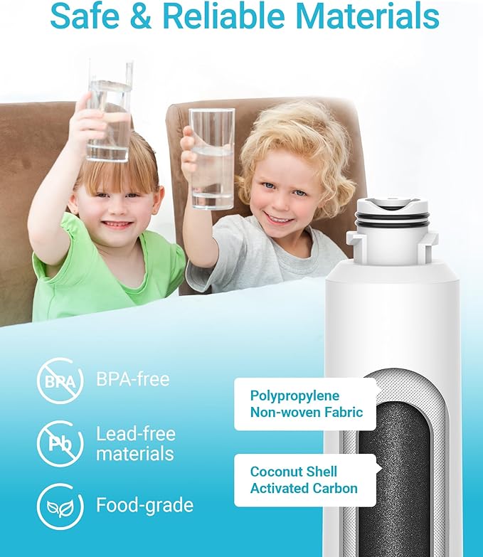 AQUA CREST DA29-00020B Replacement for Samsung HAF-CIN/EXP, DA29-00020B-1, RF28HMEDBSR, RF263BEAESR, RF4287HARS, HAF-CIN, DA97-08006A-1, RF28K9380SR, RF28HFEDTSR, Refrigerator Water Filter, 3 Filters