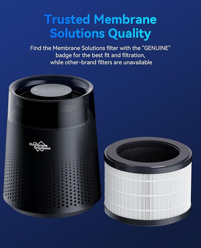 Genuine MSB5 Air Purifier Filter Replacement, 3-in-1 High-Efficiency H13 True Hepa Air Filter Replacement for Smoke Pollen Dander Hair Smell-Standard Version (1 Pack)