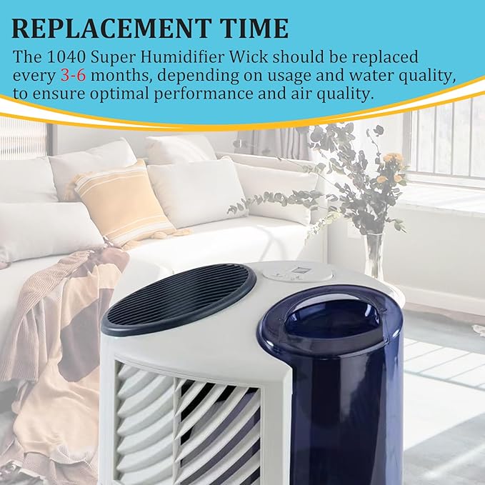 1040 Super Humidifier Wick Filter for Essick Air AIRCARE B40 7D6 100 CM330ABLK CM330AWHT CM330DBLK CM330DWHT E35000 E27000 2PCS