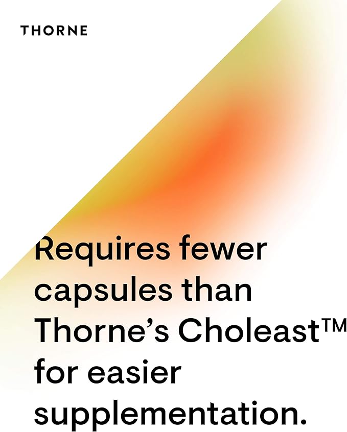 THORNE - Choleast-900-900mg Red Yeast Rice Extract - Gluten-Free Supplement Supports Healthy Cholesterol Levels Already in a Normal Range, Heart & Blood Pressure* - 120 Capsules