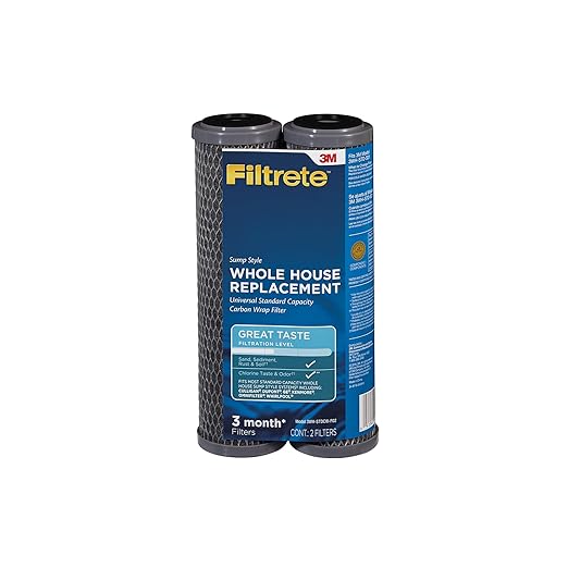Filtrete 3WH-STDCW-F02 Water Filter Housings, 2 Count (Pack of 1), Gray