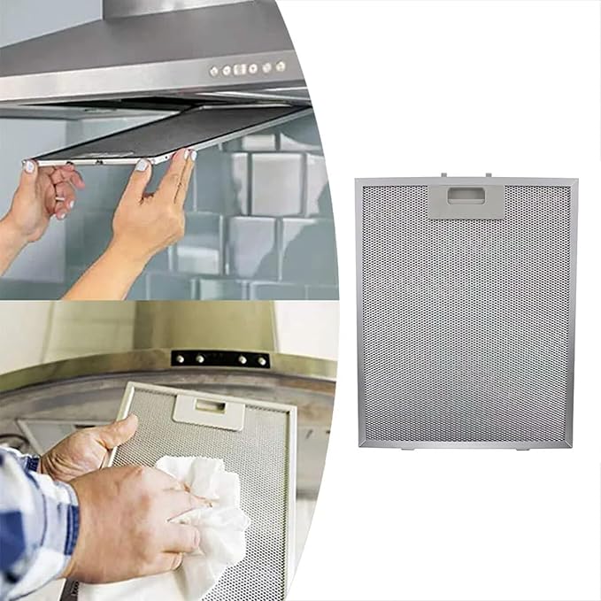 2pcs 12.63X10.23inchs Range Hood Filter Grease Filter Extractor Ventilation Aluminium Aspirator filter Mesh 320x260x9mm