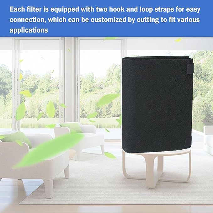 Cut to Fit Carbon Air Filter,Replacement Charcoal Filters,Carbon Pad Pre Filter, Pre Filter Carbon Sheet for Air Purifier,Pack of 1, 16x48
