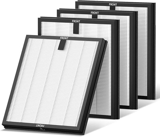 4 Pack HY4866 Replacement Filters for MORENTO/WESTHEY HY4866 Air Purifier and YIOU M1 Air Purifier, 3-in-1 H13 True HEPA Filter High-Efficiency Activated Carbon Filter, Enhanced Version