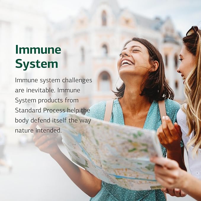 Standard Process Inc. Immuplex - Daily Immune Support Supplement with Folate, Iron, Vitamin C & Vitamin A - Mineral Supplement with Antioxidant Ingredients - 150 Capsules