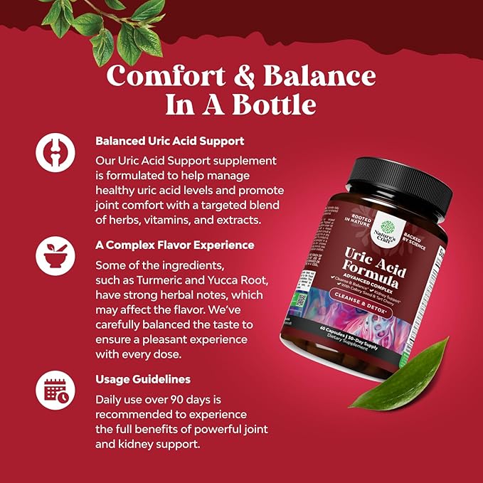 Green Coffee Bean Extract for Uric Acid Cleanse & Detox - Green Coffee Beans with Turmeric, Tart Cherry & Celery Seed for Adults - Daily Uric Acid Flush for Joints Support & Kidney Cleanser – 60 Ct