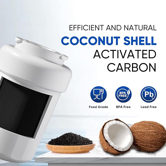 PUREPLUS PRO Refrigerator Water Filter Replacement for HDX FMG-1, PL-100, WFC1201, PC75009, RWF1060, RWF0600A, 469991 Refrigerator Cartridge, NSF/ANSI 53&42 Certified, 1Pack