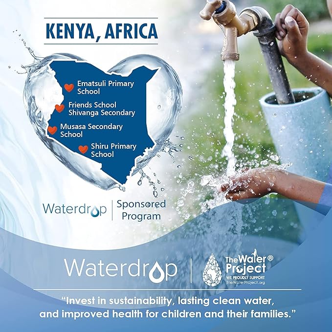 Waterdrop Replacement for Brita® Filters, Pitchers, Dispensers, NSF Certified Pitcher Water Filter, Brita® Classic OB03, Mavea® 107007, 35557, and More, Pack of 6