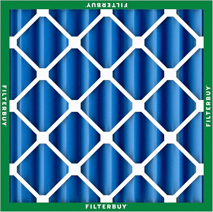 Filterbuy 24x24x4 Air Filter MERV 13 (MPR 1900) Health Defense Replacement (2-Pack), Electrostatic Pleated HVAC AC Furnace Filters, Made in USA (Actual Size: 23.38 x 23.38 x 3.63)